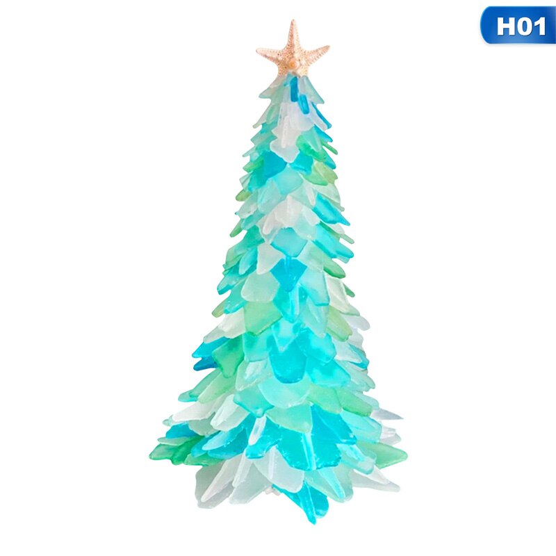 Mini Christmas Tree DIY 20cm Desktop Blue Christmas Tree For Home Santa Clause Merry Christmas Party Decorations: Default Title