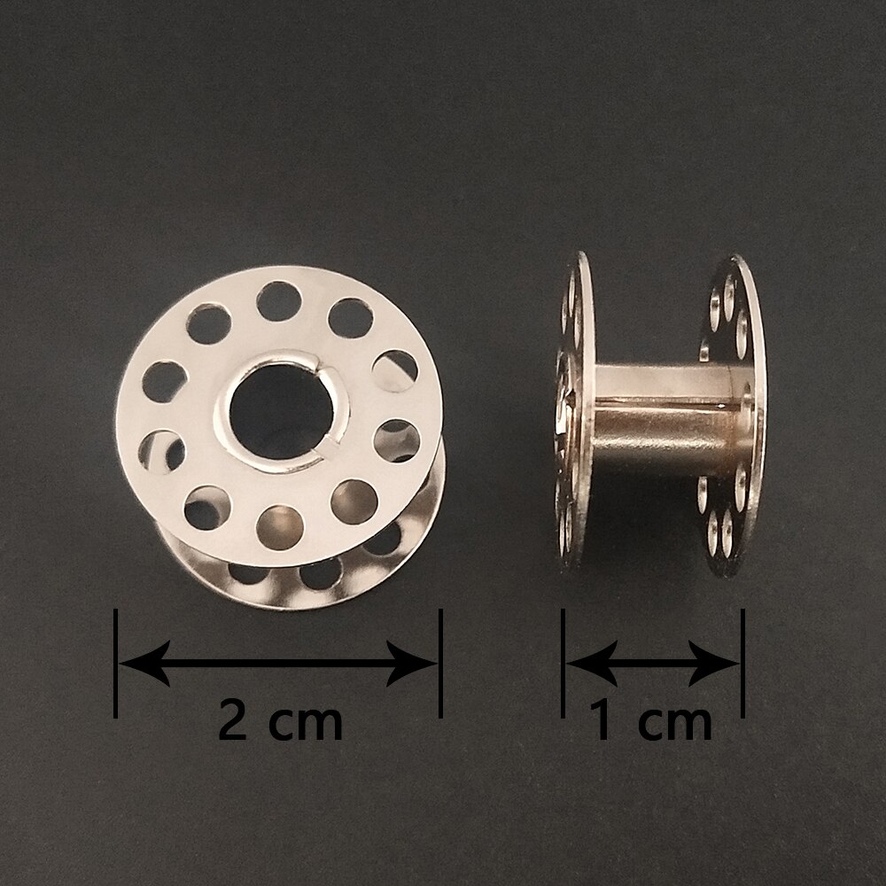 10pcs/lot Bobbins Spools Plastic Metal Home Sewing Craft Empty Bobbin Spool For Singer Brother Sewing Machine Tools: 6