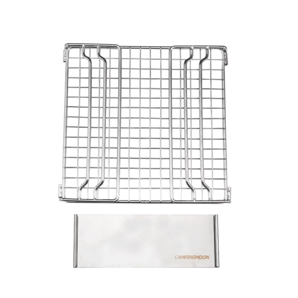 Mini Folding Grill Rack with Adjustable Gear Camping Stove BBQ Grill Rack for Camping Hiking Fishing Barbecue Garden Kitchen