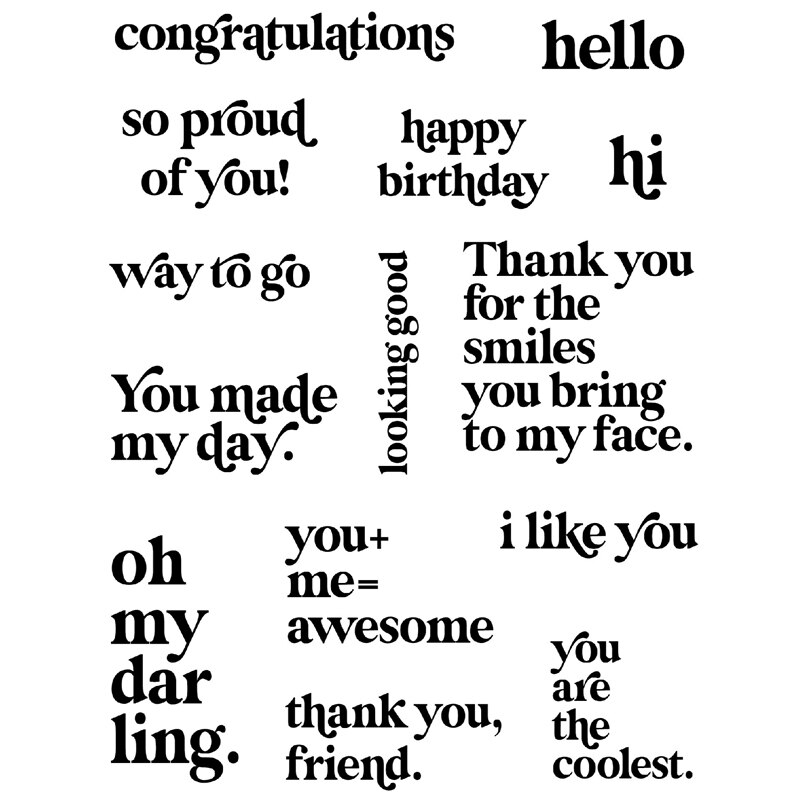 Sets Engels Woord Gelukkige Verjaardag Clear Stempels Voor Diy Craft Maken Wenskaart En Scrapbooking Geen Metalen Snijden sterft: Default Title