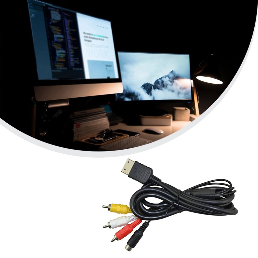 S-Video AV Cable for Sega Dreamcast System Connection Kit AC Adapter Power Cord AV Cable AV Cable For XBOX