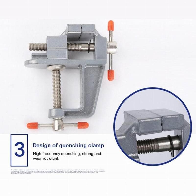 Cast Iron Vise Multifunctional Alloy Vise Fixing Tool Anvil With Clamp Large Diy On Tool Tool Mini Table F7T1