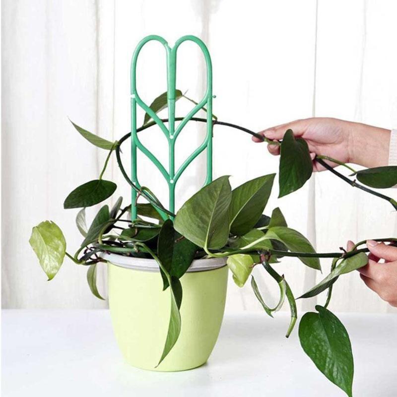Leaf Shape Garden Lattice Frame Leaf-shaped Potted Plants Supporting Rattan Plant Exhaust Flower Garden Climbing Frame