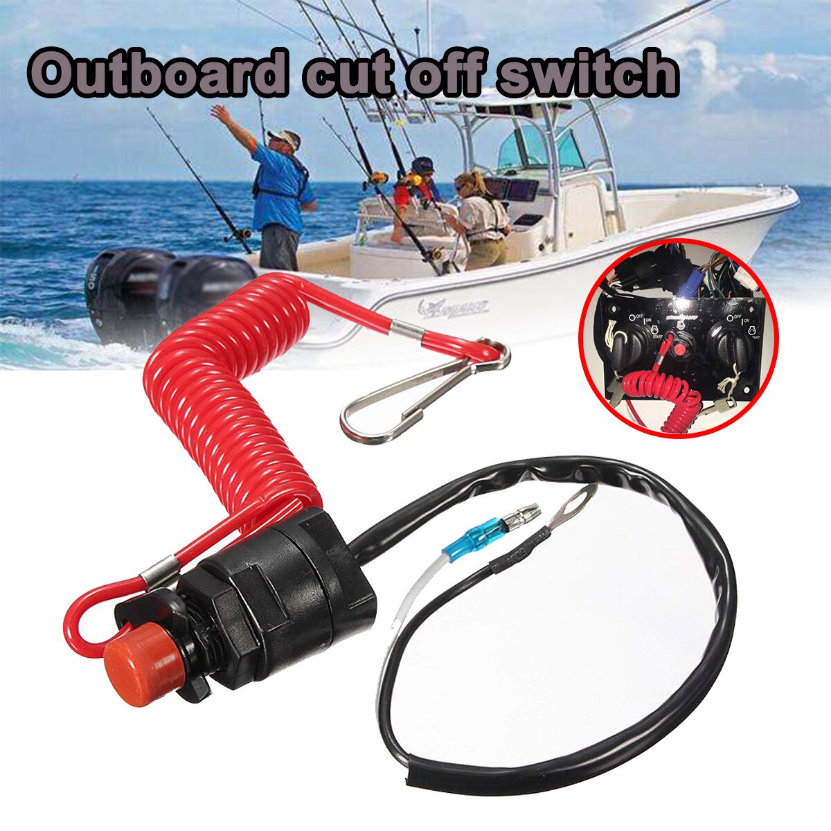 for Yamaha /Tohatsu Outboard stop Kill Switch Boat... – Grandado