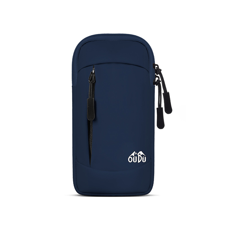 Armbånd til løpetelefonholder sportsetui til iphone 13 14 pro max joggeveske vanntett universell telefoner armveske: Blå