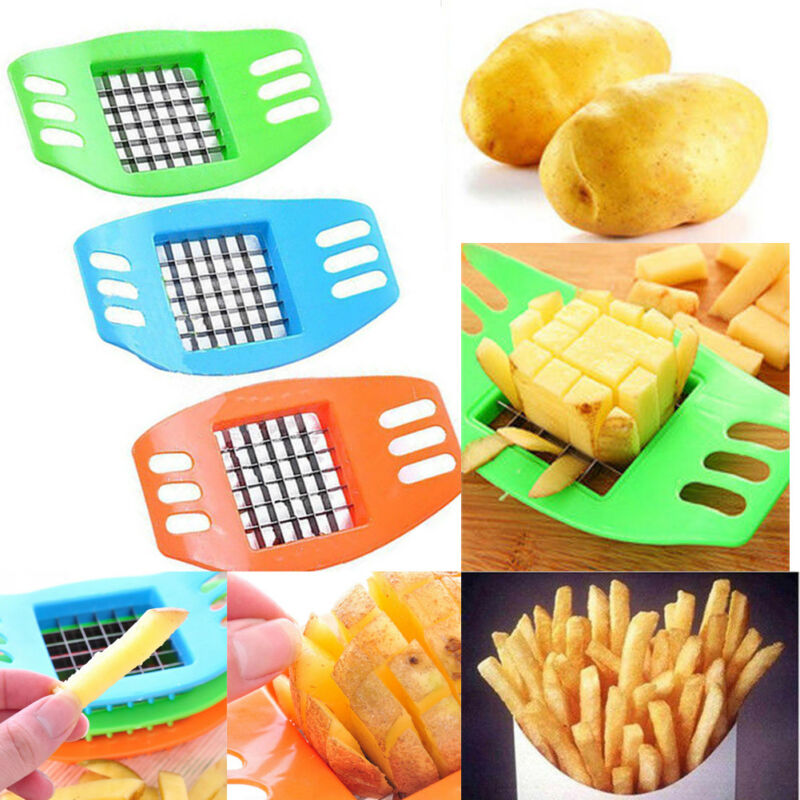 ABS Aardappel Cutter Groente Aardappel Slicer Cutter Chopper Chips Maken Tool Aardappel Snijden Frietjes Tool Keuken Accessoires