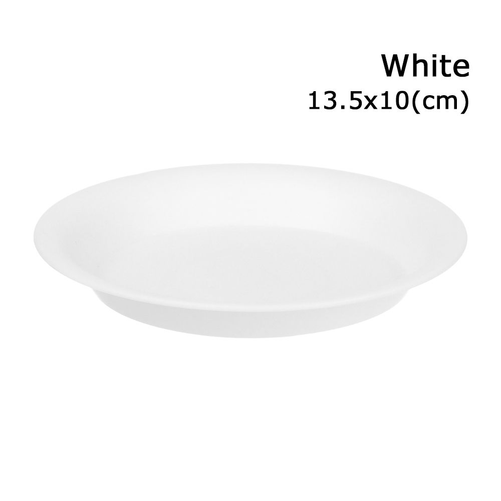 Soucoupes pour plantes, plateaux d'égouttage en plastique, soucoupes pour Pot de fleur d'intérieur et d'extérieur rond de 7cm/98cm/117cm/135cm/15cm, 3 pièces: white-13.5x10cm