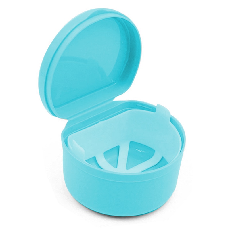 Étui de prothèse dentaire | Boîte de rangement de prothèse dentaire de bain avec filet de suspension, mallette de prothèse dentaire, organisateur d'équipement de protection