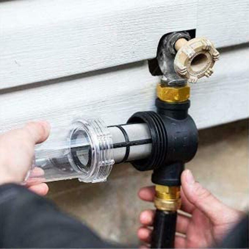 Sedimentfilter festelinje vannslange filter, hageslange filter for høytrykksspyler innløpsvann