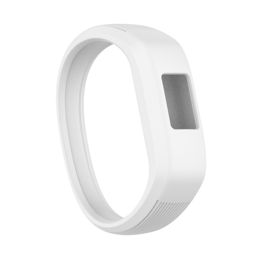 Miękki silikonowy zegarek zespół dzieci pasek na rękę bransoletka dla Garmin Vivofit JR 2/Vivofit 3 wymiana opaski na nadgarstek zespół: WHITE / S