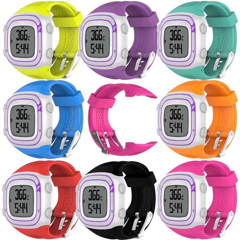 Siliconen Horloge Band Voor Garmin Forerunner 10 15 Gps Running Sport Horloge Kleine Grote Voor Vrouwen Mannen Vervanging Bands