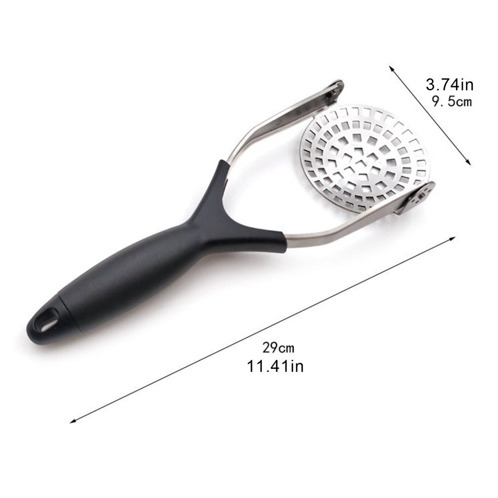 Potato Press Masher Vertical Foldable Handle Manual Stainless Steel For Mashed Potatoes Or Vegetable Puree