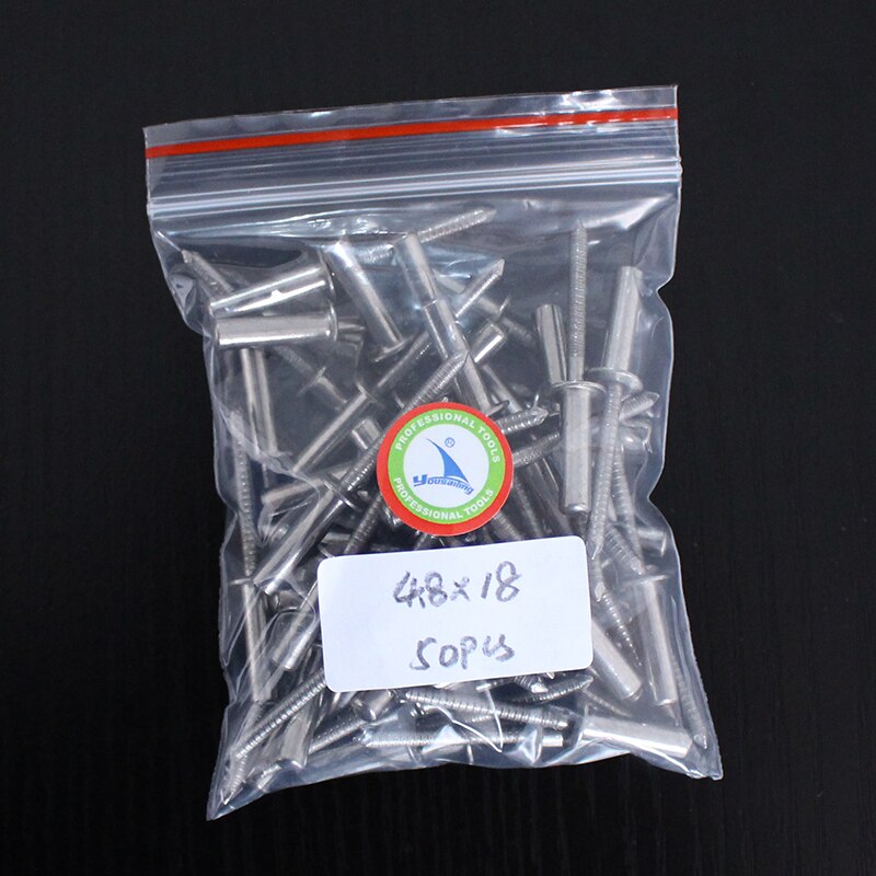 50 stks M4.8x18mm Verzegelde Klinknagels Close End Klinknagels 304 Rvs Holle Klinknagel Klinknagels Rivetti