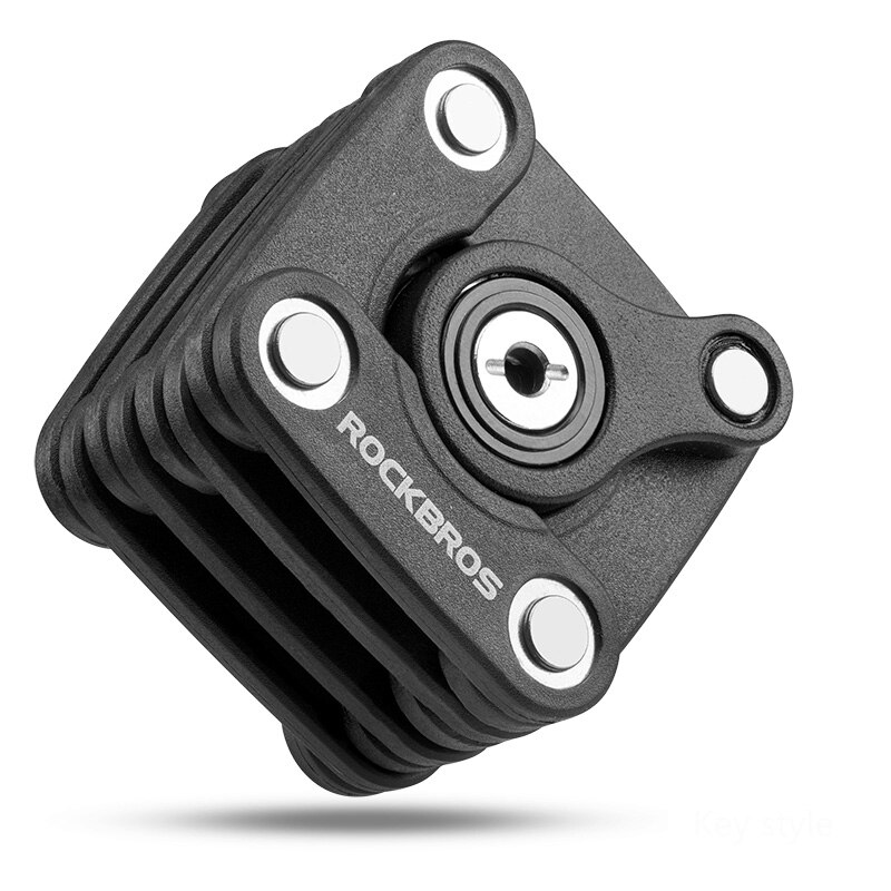 ROCKBROS Password Bike Locks Bicycle Lock Mini High Security Drill Resistant Lock Anti Theft Cylinder MTB Bicycle Accessories: Key Style