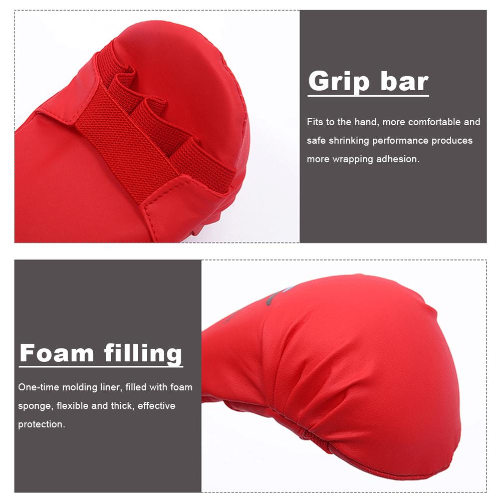 Hög karate handskar boxning handskydd fri kamp sanda träning skyddande för vuxenutrustning
