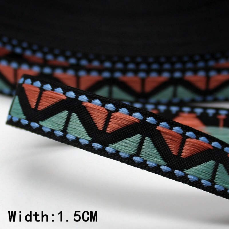 10yards/lot 10yards Ethnic Tape Jacquard Webbing Retro Customs Computer Embroidered Clothing Accessories polyester straps: 4