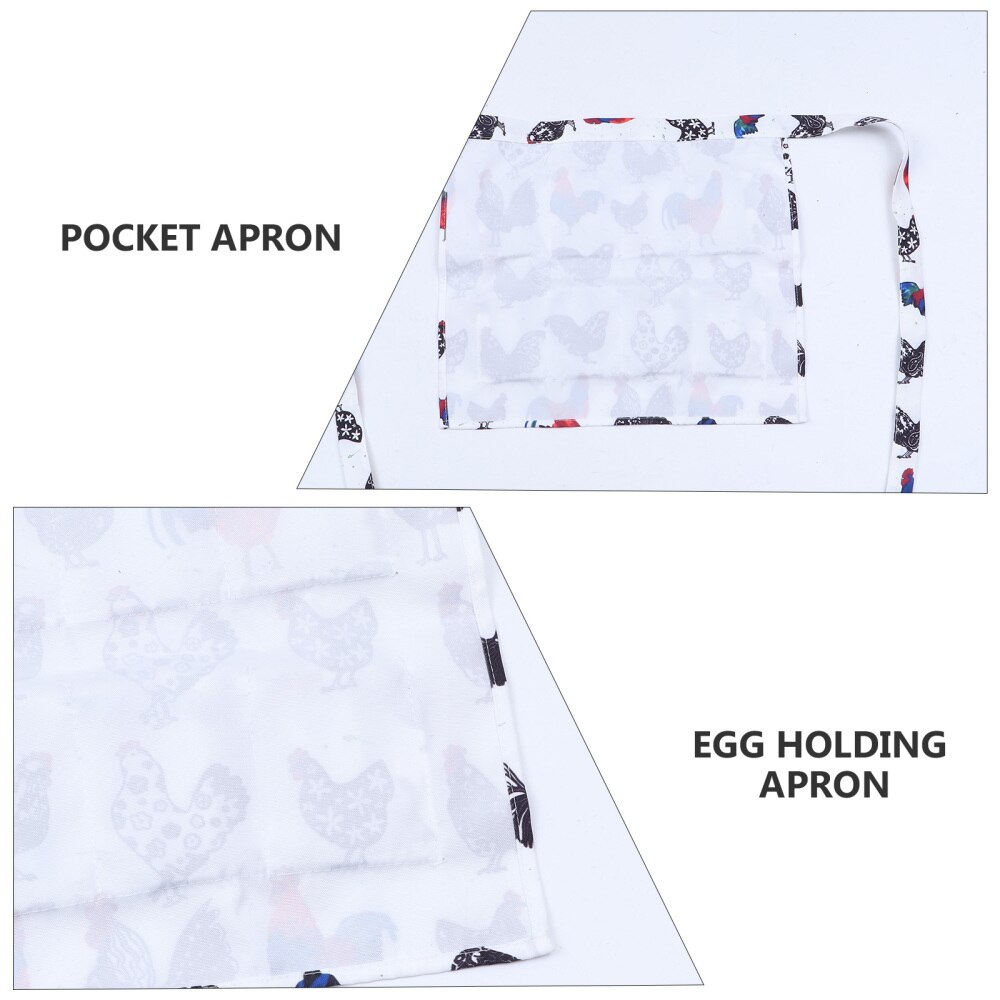 Chicken Egg Collecting Apron Pockets Hen Duck Goose Dove Eggs Holder Apron