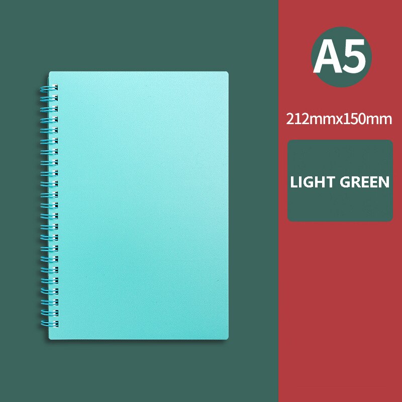 Morandi Coil Spiral A5 Diary Notebook Grid Paper Daily Weekly Planner Agenda Organizer Notepad School Office Supplies Stationery: 12-Lined