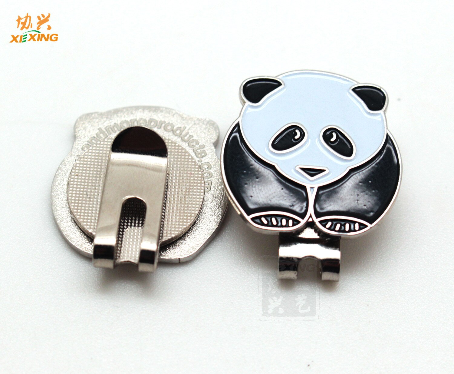 panda fajna przypinka robić czapki golfowej metalowy znacznik pozycji piłki golfowej metalowy lakier robić pieczenia balonowy klips robić kapelusza