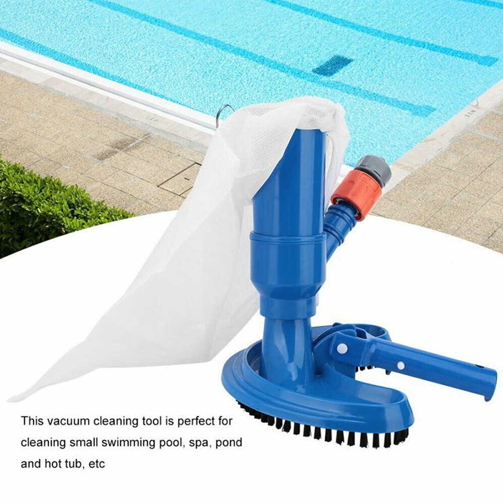 Swimming Pool Suction Vacuum Head Brush Cleaner Half Moon Flexible Swimming Pool Curved Brush Cleaner Detachable Cleaning Tool