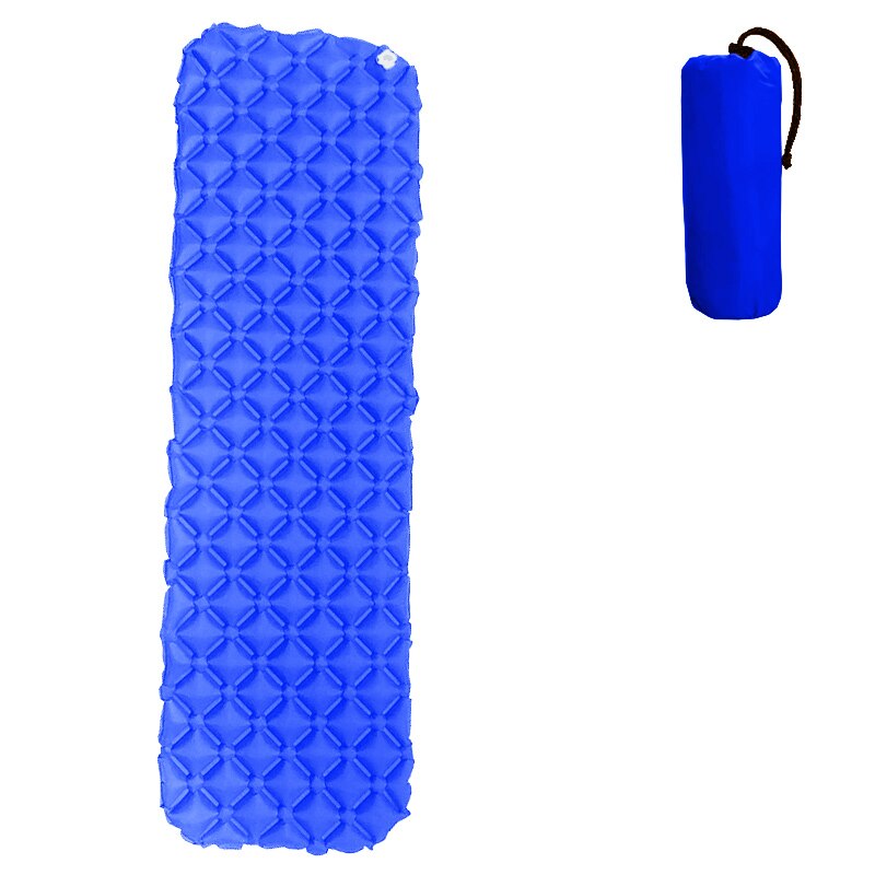 Colchoneta inflable ultraligera para acampar, colchón de aire mate, para senderismo, trekking, cama plegable portátil de viaje, almohadilla para dormir: 03