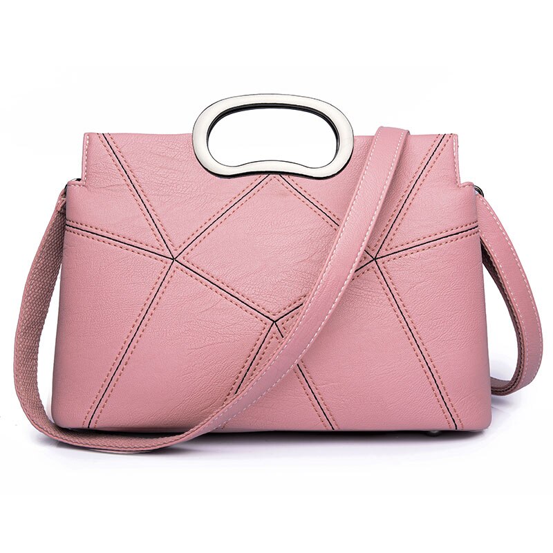 Vrouwen Handtassen Mode Hoge Pu Leer Vrouwen Tas Open Metalen Ring Enveloppen Draagbare Schouder Handtas 3883