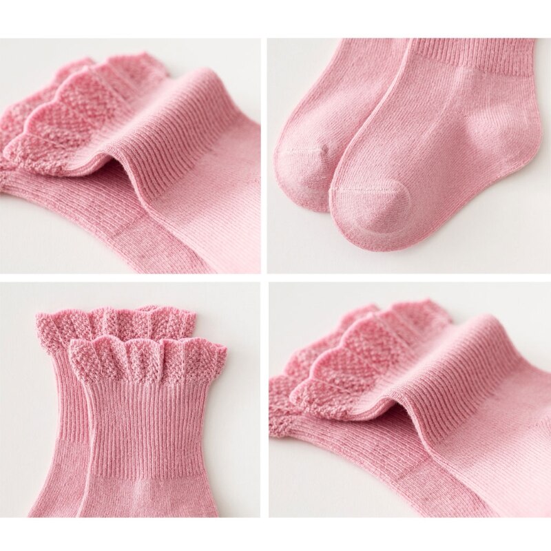 3 paar Baby-Socken freundlicher Mädchen Herbst Winter Warme Socken Kleidung Zubehör