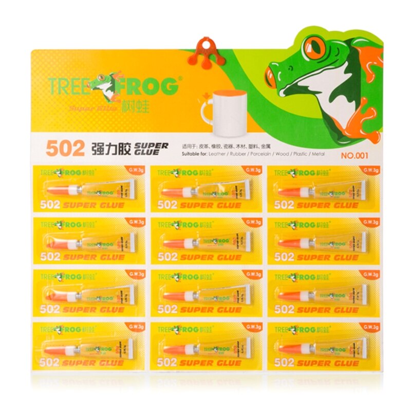 W3JD 3Pcs Liquid Super Lijm 502 Onmiddellijke Sterke Bond Lederen Cyaanacrylaatlijm
