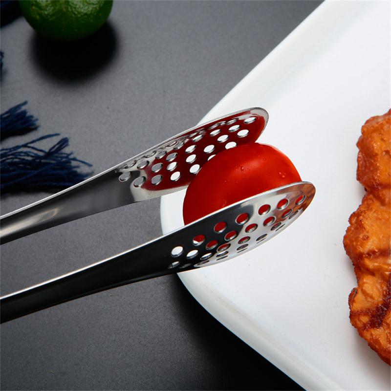 1pc Kitchen Utensils BBQ Food Clip Kitchen Chief Tongs Stainless Steel Portable for Picnic Barbecue Cooking Articles