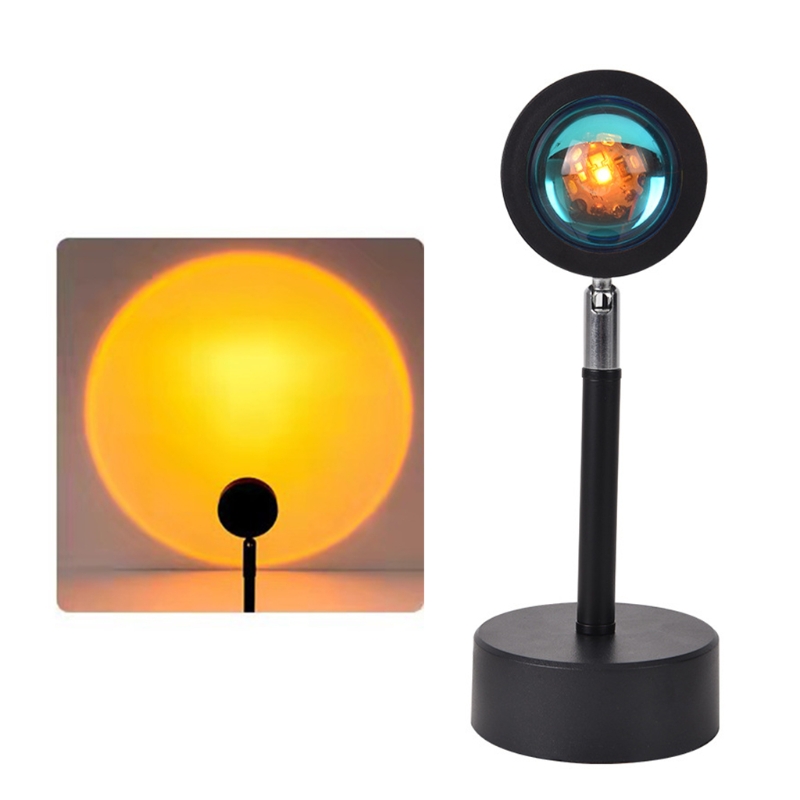 Rainbow Projection Lamp USB Table Atmosphere LED Night Light Projector