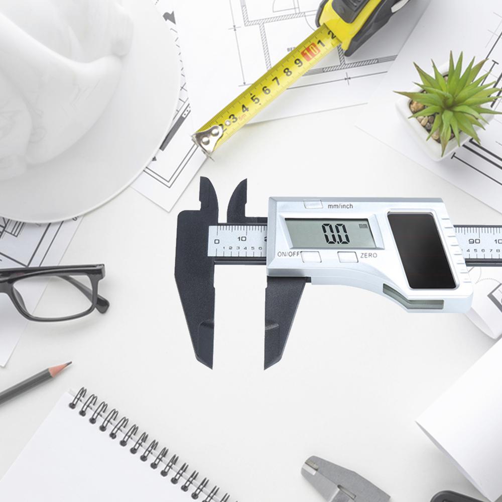 Solar/Battery Electronic Digital Display Caliper 150mm Fraction High Precision Vernier Caliper measuring Digital Ruler Tool