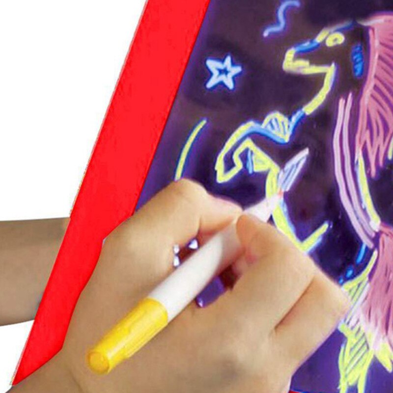 3D Magic Drawing Pad Lichtgevende Tekentafel 3D Schetsblok Tablet Magic Pad Glow Art Tekening Speelgoed Hersenen Ontwikkeling Speelgoed