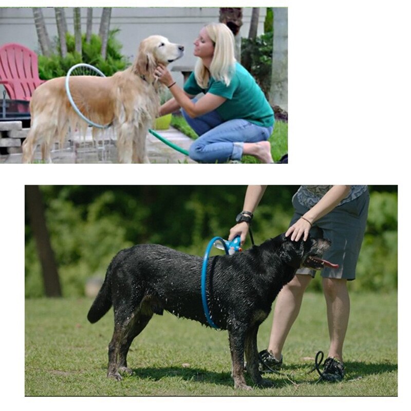 360 Graden Surround Snelle Reiniging Sproeiers Voor Huisdier Ring-Vormige Hond Wassen Bad Sproeiers Dierbenodigdheden Huisdier Douche Tool