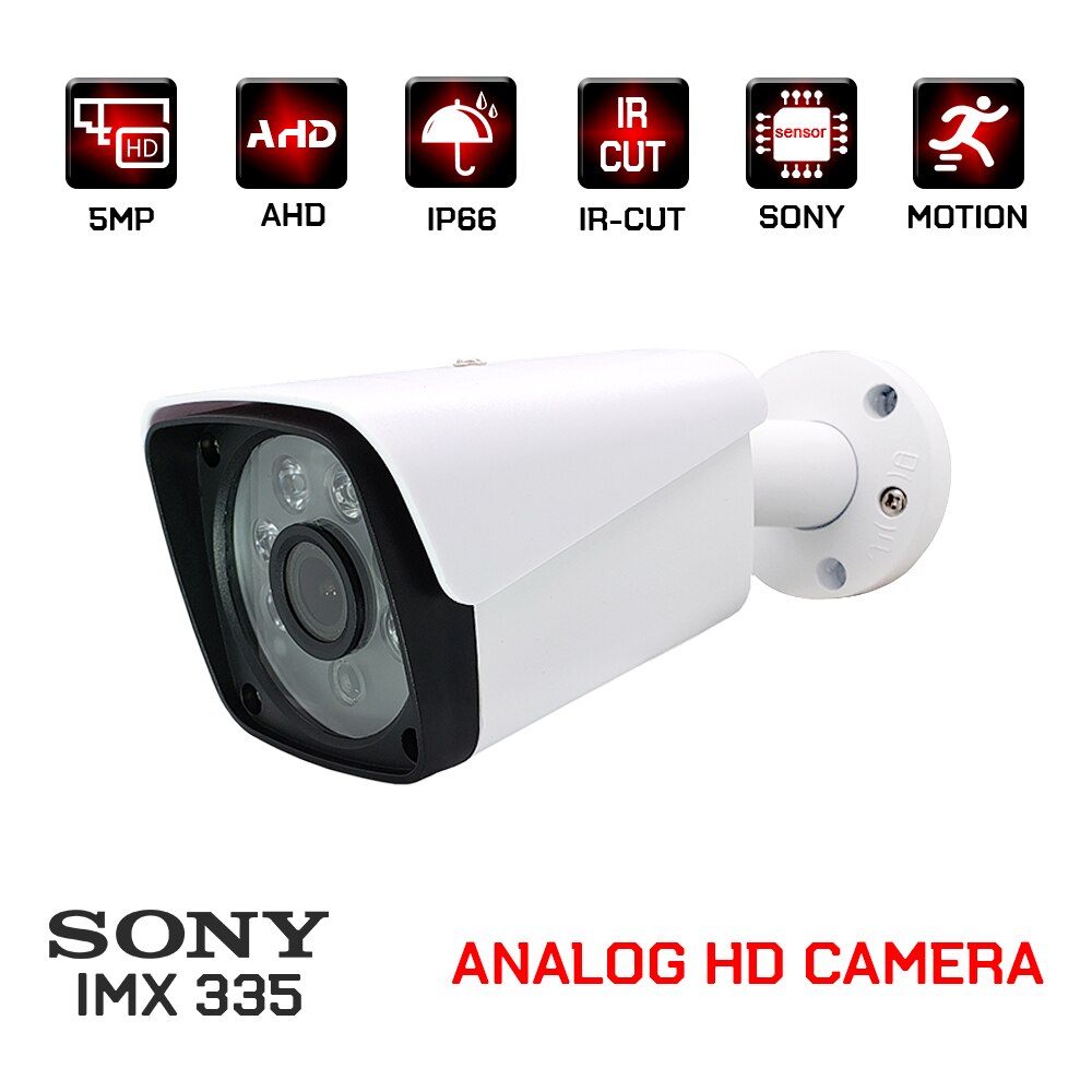 1080P Sony IMX323/335 Ahd Camera 2MP 5MP Cctv Video Surveillance Beveiliging Outdoor Waterdichte Bullet Analoge Camera &#39;S Voor thuis