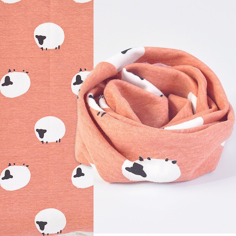 Bufanda de dibujos animados para bebé, bufanda con estampado de animales para niño y niña, bufanda de algodón suave para exteriores, bufandas cálidas para niño pequeño