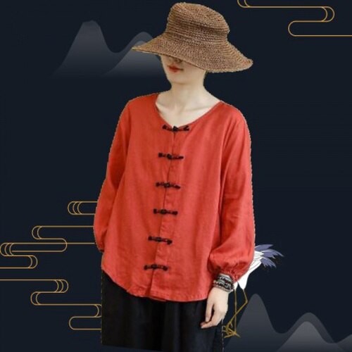 Neo-Chinese Style Blouse