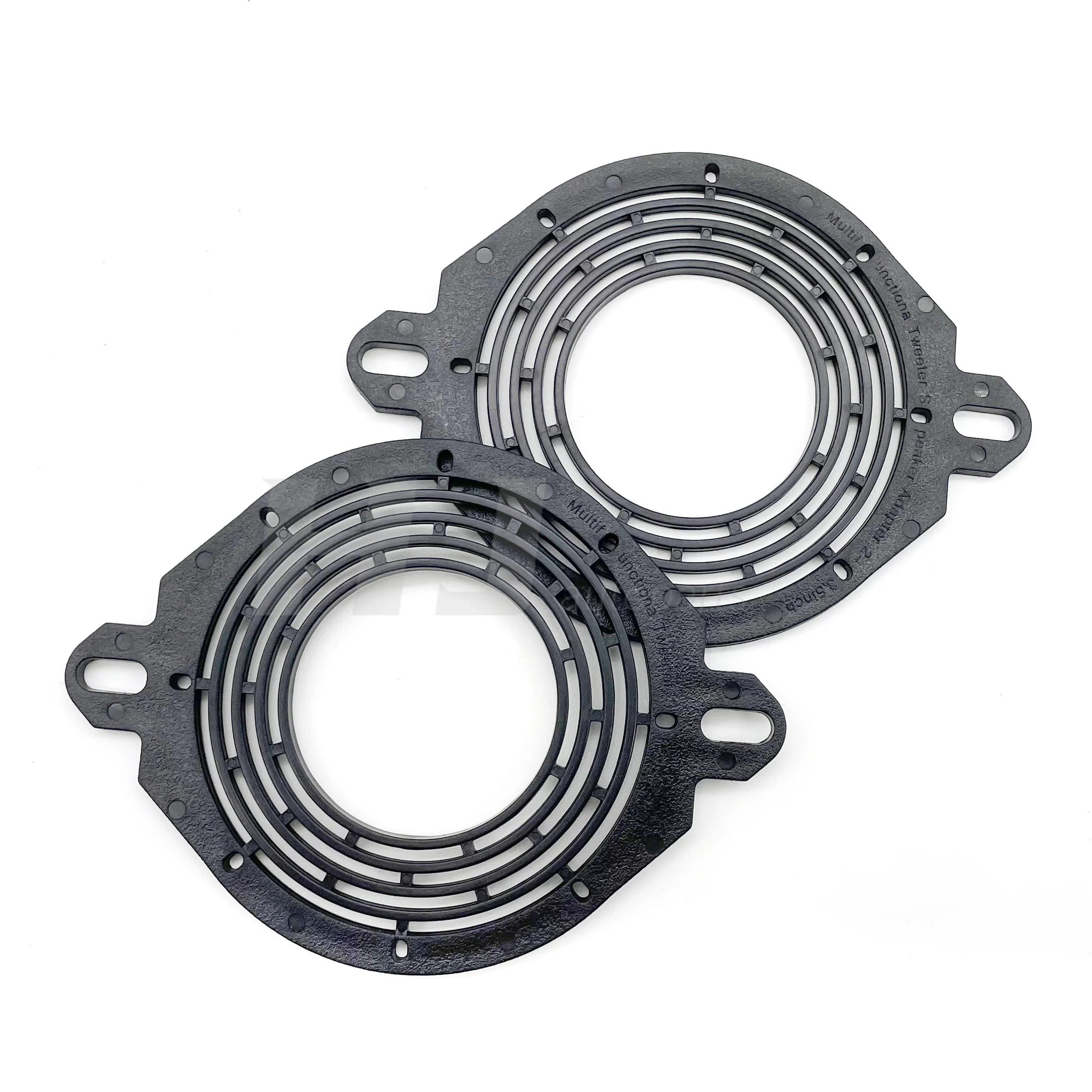 1pair Car Tweeter Midrange Speaker Mount Spacer Bracket Holder for Car Dashboard Multif Unctiona Adapter for 2-3.5 Inch Tweeter: black