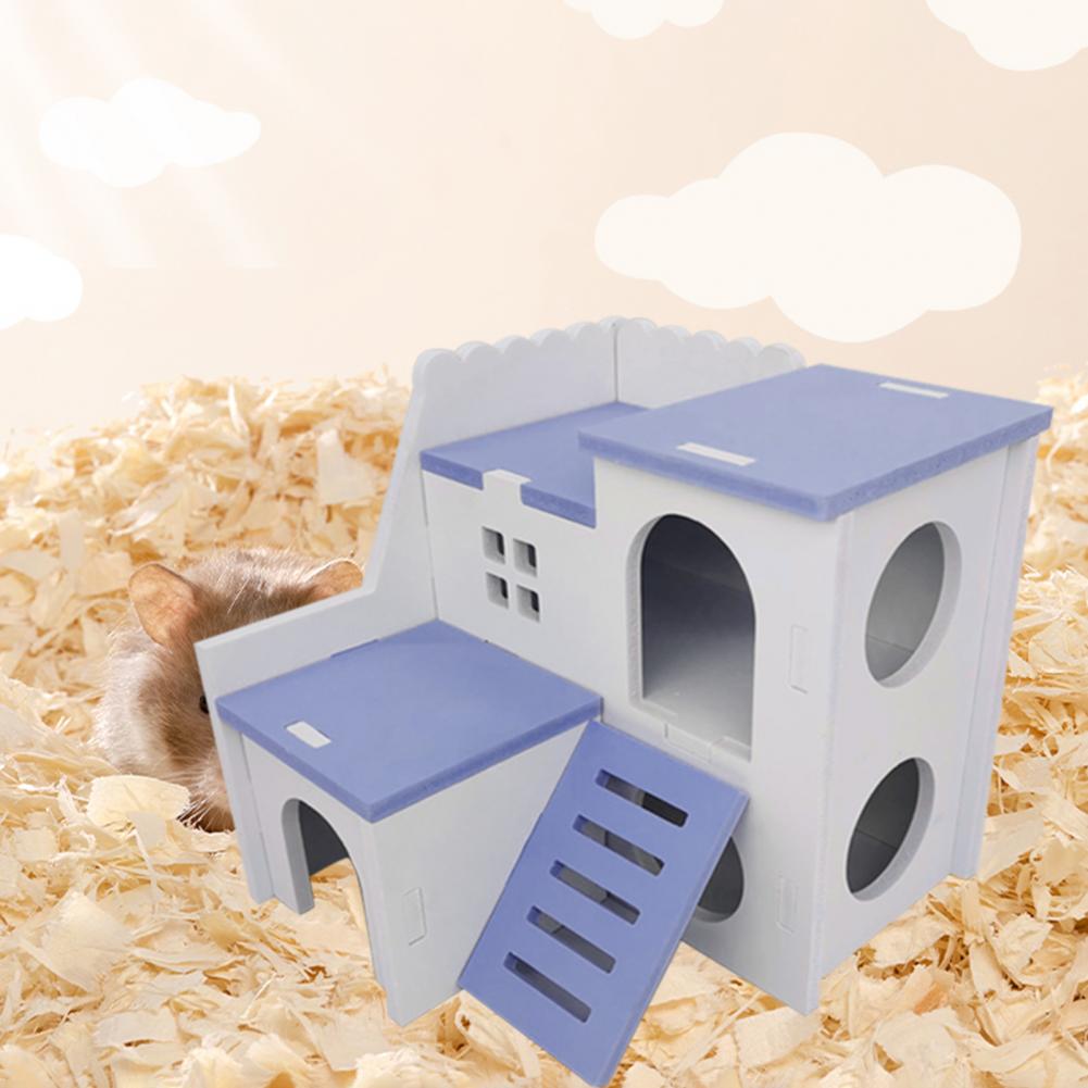 Casa de escondite para hámster, refugio ecológico para animales pequeños, paisajismo para mascotas pequeñas