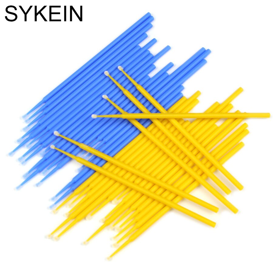 50/100pcs Disposable Micro Brushes Applicators Micro Brush Dentistry Odontologia Extension Cleaning Swabs Lash Lift Glue Remover