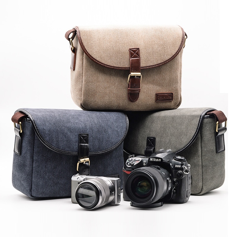 wennew Retro Camera Bag Photo Case for Sony Alpha A7 A77 Mark II III 2 A3000 A3500 A33 A33V A35 A37 A55 A55V A56 A57 A58 A65 A68