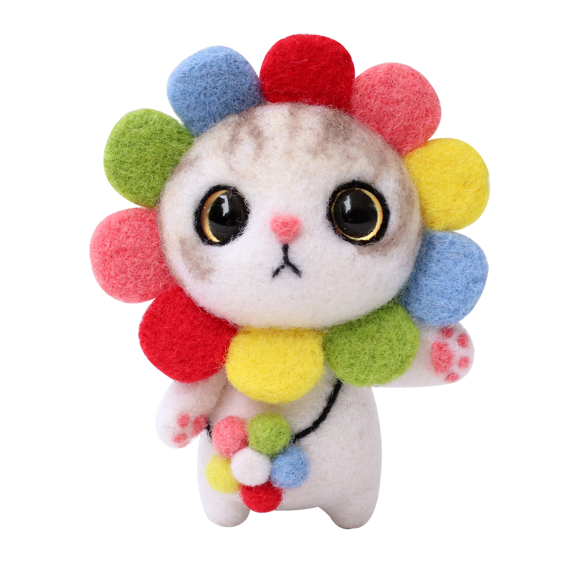 Needle Felting Kit for Beginners DIY Handmade Craft Kits for Adults Embellisher Needles/Felting Needles Animals Cat: maomaocaihong