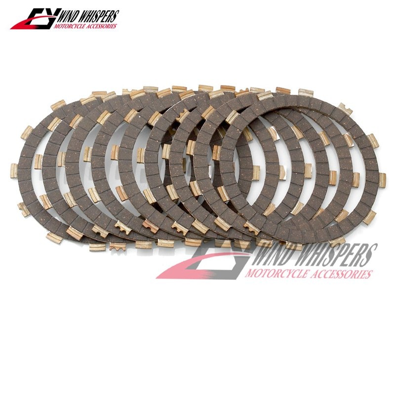 Motorrad Stahl Kork Papier Reibung Kupplung platten Rabatt einstellen Für Yamaha FJ09 FZ-09 MT-09 MT-09A ABS Tracer 900 YZF R1: 9Stck Kork