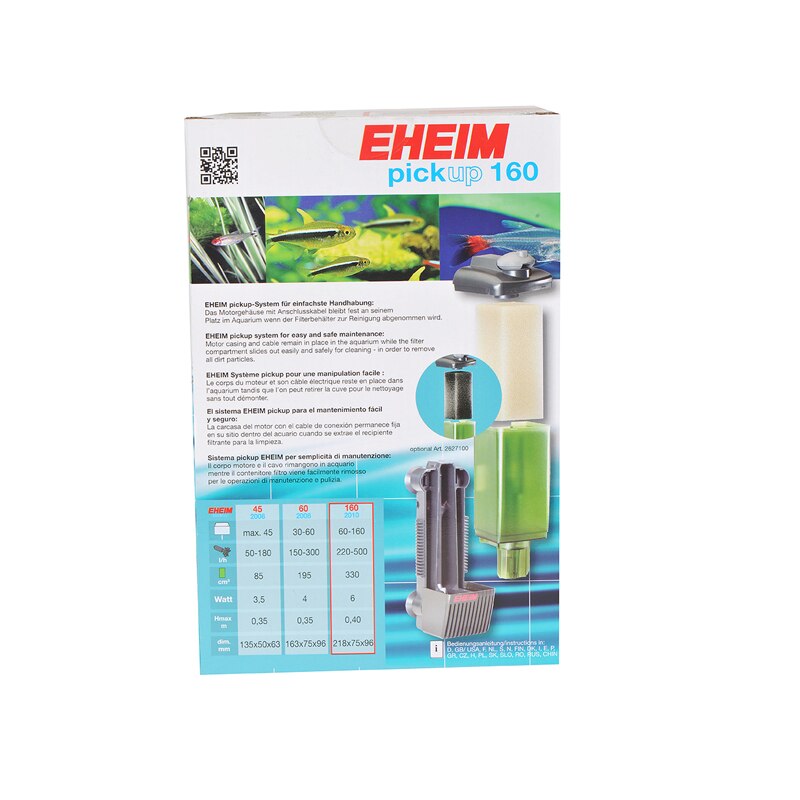 EHEIM PICKUP 160 INTERNAL FILTER FRESH WATER PICK-UP AQUARIUM FISH TANK SILENT QUIET FILTER WITH FILTER PADS