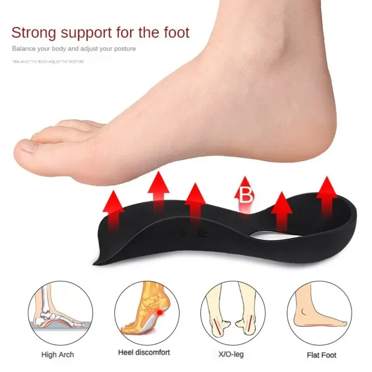 Platte Voet O-vormige Benen Binnenzool Voor Schoenen Correctie Steunzool Fasciitis Plantaris Orthopedische Inlegzolen Mannen/Vrouwen Voetverzorging Insert