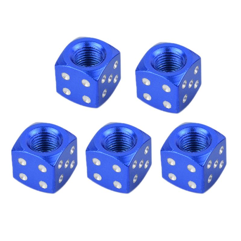 Pink Gem Dice Tire Valve Stem Caps - Universal Fit For Car, Truck, ATV - Set Of 4