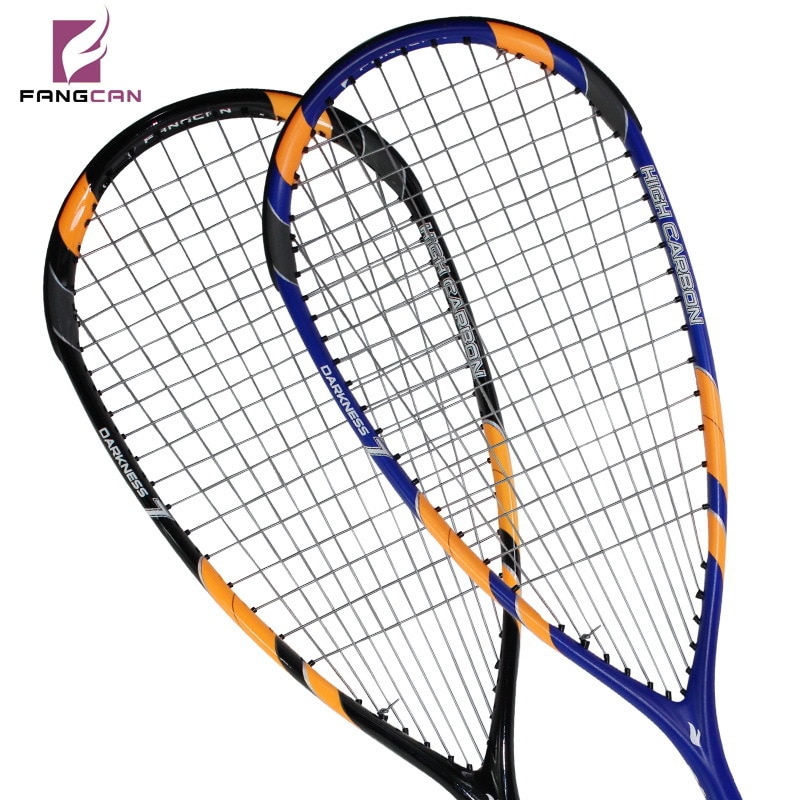 Full Carbon Squash Racket Fangcan Ultralight Squash Racquet Carbon Fibre Rracket Squash Raquete Speed Sports Traning Racket +Bag