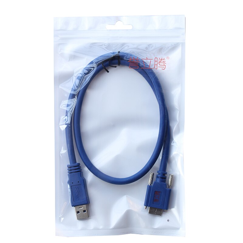 Micro USB3.0 to USB3.0 Data Transfer Cables USB Fixed Screw Holes Lines for usb3.0 interface industrial camera