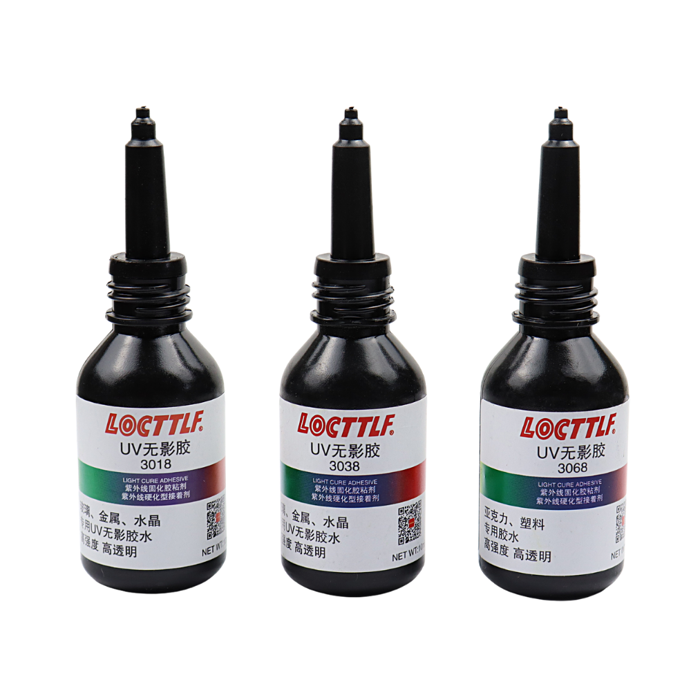 Pegamento UV transparente sin sombras, cristal, plástico viscoso, Metal, acrílico, adhesivo ultravioleta rápido, LOCTTL 3018 3038 3068, 10ML