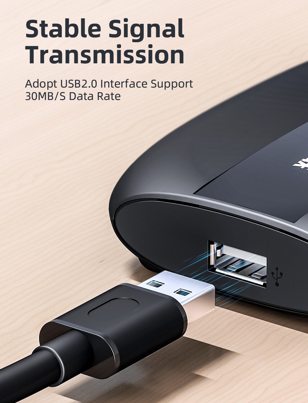 Unnlink 2/4 Ports USB-A sélecteur de commutateur ordinateur partage USB périphériques commutateur adaptateur boîte pour U disque Scanner imprimante souris