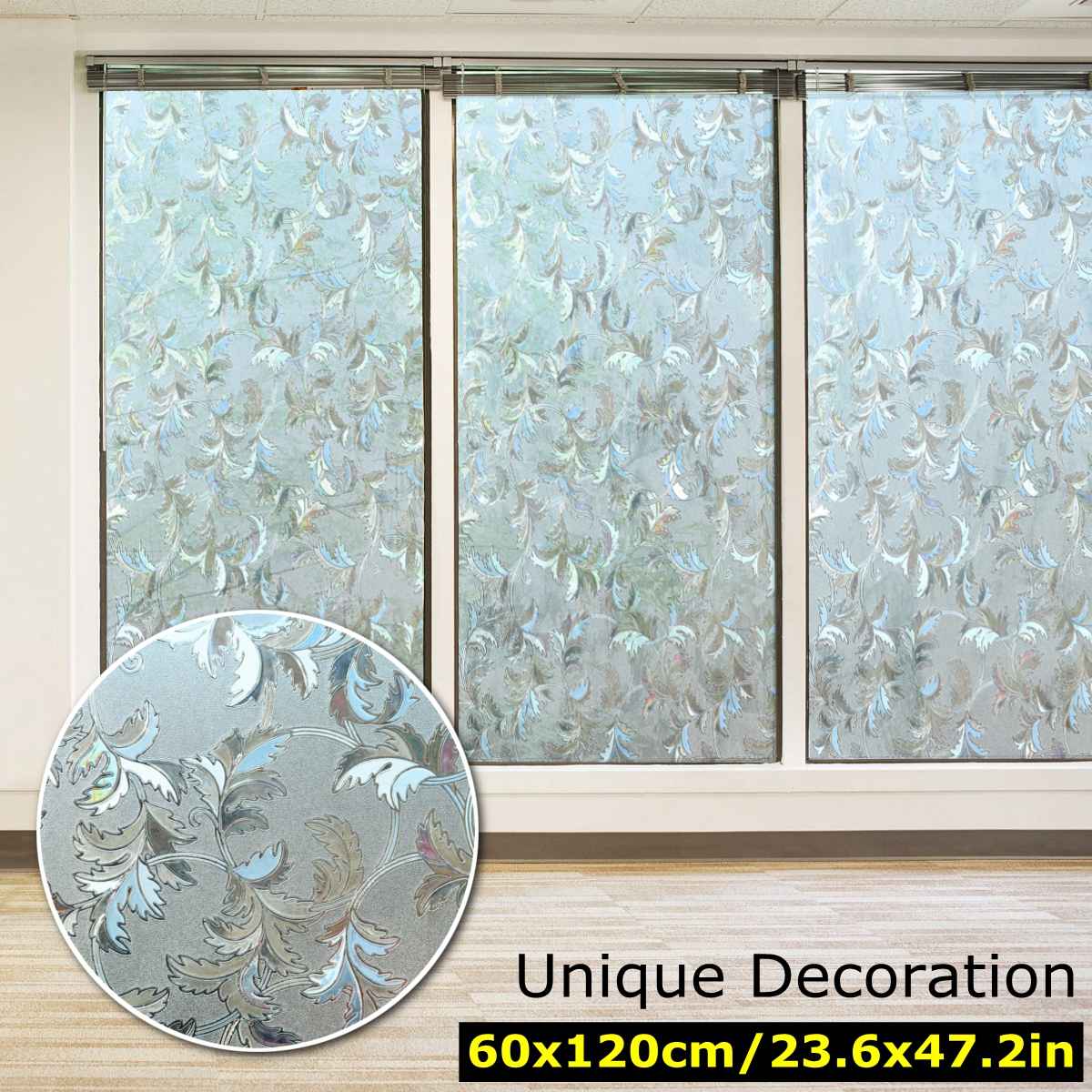 Breite 60cm * Lange 200cm matt undurchsichtig Glas Fenster Film Für Fenster Privatsphäbetreffend Klebstoff Glas Aufkleber Wohnkultur gemischt Farbe Schlafzimmer